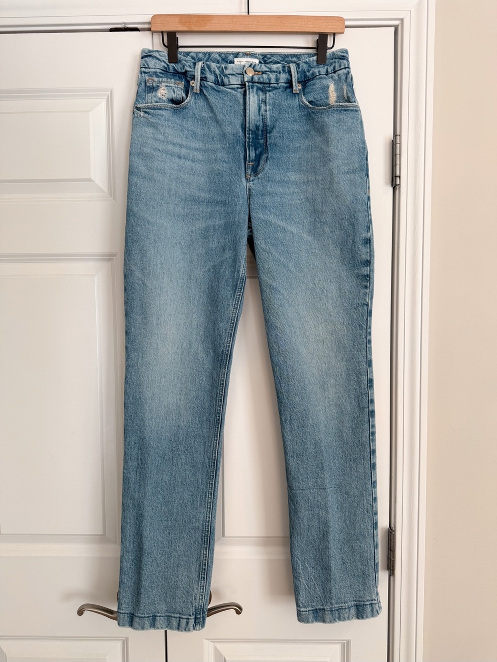 Good American Good Icon High Rise Straight Jeans